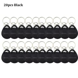 10pcs/20pcs 125KHz Control Keyfobs Rewritable Duplicate Tag TK4100 Proximity Copy Access Card ID Token Ring RFID Cloner Keychain
