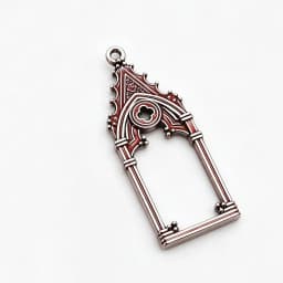 3pcs 47*18mm Gothic Vintage Hollow Out Castle Church Pendant Decorative DIY Accessories