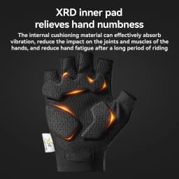 ROCKBROS Cycling Gloves Shock Absorption Bike Gloves Half Finger Seamless Breathable Bicycle Gloves With XRD Palm Pad Gloves
