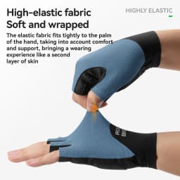 ROCKBROS Cycling Gloves Shock Absorption Bike Gloves Half Finger Seamless Breathable Bicycle Gloves With XRD Palm Pad Gloves