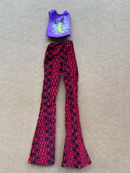 Monster Doll Dress Skirt Pant Jacket Slim Doll Colorful Clothes Red Black Silver Yellow Doll Decors