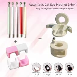 Upgraded Automatic Cat Eye Nail Tool New Multi-Functional Powerful Magnet for Attracting Wide-Beam French Manicure Nail Magnet