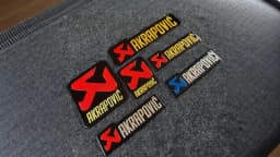 For Akrapovic Motorcycle Exhaust Pipe Stickers Metal Aluminum Emblem Decals Bike Muffler Logo Badge Motorbike Accessories