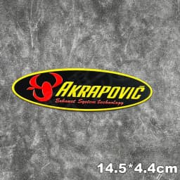 For Akrapovic Motorcycle Exhaust Pipe Stickers Metal Aluminum Emblem Decals Bike Muffler Logo Badge Motorbike Accessories