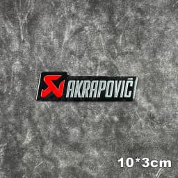 For Akrapovic Motorcycle Exhaust Pipe Stickers Metal Aluminum Emblem Decals Bike Muffler Logo Badge Motorbike Accessories