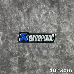 For Akrapovic Motorcycle Exhaust Pipe Stickers Metal Aluminum Emblem Decals Bike Muffler Logo Badge Motorbike Accessories