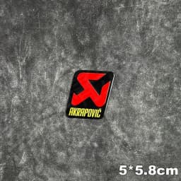 For Akrapovic Motorcycle Exhaust Pipe Stickers Metal Aluminum Emblem Decals Bike Muffler Logo Badge Motorbike Accessories