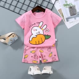 2PCS Mother Kids Clothes Children's Sets Boys Girl T-shirt Shorts Summer Cotton Short Sleeve Baby Children Clothing Toddler Suit