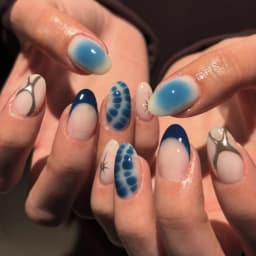 24Pc False Nails with Glue Almond Black Red Gradient Design Detachable Rhinestone Acrylic Fake Nail Long Stiletto Press on Nails