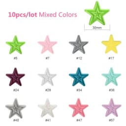 Cute-idea 10pcs/lot Various Styles Silicone Beads Rodent Teeth Care Teething Ring DIY Baby Pacifier Chain Bracelet Gift BPA-Free