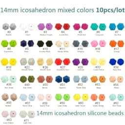 Cute-idea 10pcs/lot Various Styles Silicone Beads Rodent Teeth Care Teething Ring DIY Baby Pacifier Chain Bracelet Gift BPA-Free