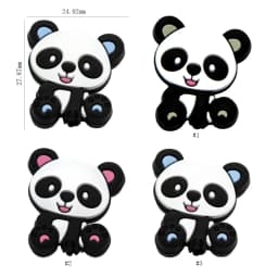 Cute-idea 10pcs/lot Various Styles Silicone Beads Rodent Teeth Care Teething Ring DIY Baby Pacifier Chain Bracelet Gift BPA-Free