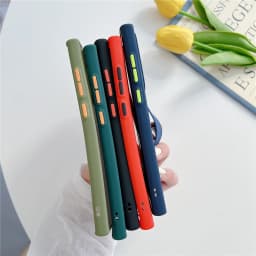 Wrist Strap Stand Clear Matte Case For Samsung S25 S24 S23 S22 Ultra S21 Plus S20 FE Note 20 10 Pro S9 S10 A72 A52 Holder Cover