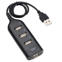 High Speed USB Hub 4 Port USB 2.0 with Cable Mini USB Splitter Hub Use Power Adapter Multiple Socket For PC Laptop Notebook