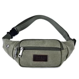 Casual Canvas Waist Bag Unisex Functional Waist Bag Mobile Phone Bag Men and Women Convenient Belt Banana Bag Fanny Pack Men