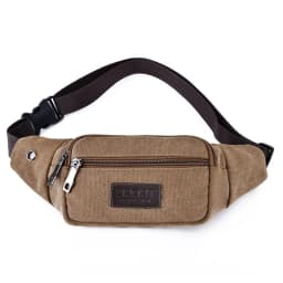 Casual Canvas Waist Bag Unisex Functional Waist Bag Mobile Phone Bag Men and Women Convenient Belt Banana Bag Fanny Pack Men