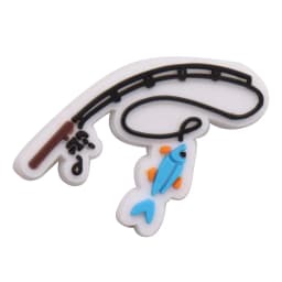1Pcs Shoe Charms Fish Whale Lobster Bucket Fishing Rod PVC Accessories Sandals Shoes Buckle Decoration For Kids Birthday Gift