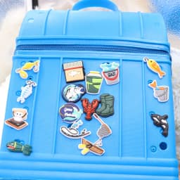 1Pcs Shoe Charms Fish Whale Lobster Bucket Fishing Rod PVC Accessories Sandals Shoes Buckle Decoration For Kids Birthday Gift