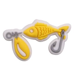 1Pcs Shoe Charms Fish Whale Lobster Bucket Fishing Rod PVC Accessories Sandals Shoes Buckle Decoration For Kids Birthday Gift