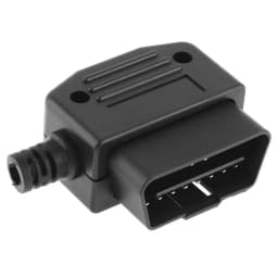 OBD-II L Type 16 Pin Male Connector Wire Sockets Connector Plug with Shell and Screw Fit For Most Car