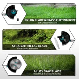 Cordless Electric Lawn Mower Foldable Adjustable Trimmer Efficient Garden Pruning Cutting Power Tools For Makita 18V Battery Pin