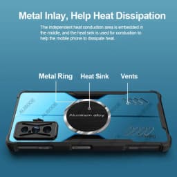 For POCO F4 GT Case Transparent Clear Heat Dissipation Protection Back Cover for POCO F4 GT Case