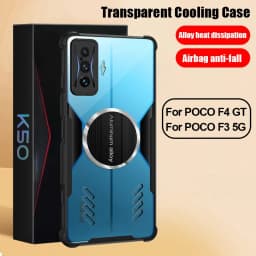 For POCO F4 GT Case Transparent Clear Heat Dissipation Protection Back Cover for POCO F4 GT Case