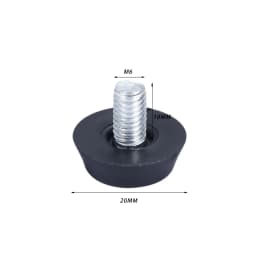 10 Pcs/lot Home Metal Adjustable M6 M8 Threaded Stem Furniture Table Desk Glide Leg Leveler Leveling Foot Adjuster Pad Screw On