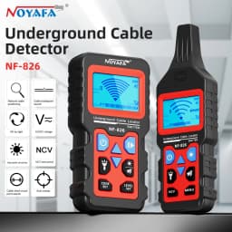 NOYAFA NF-826 Underground Cable Tester Wire Tracker LCD Display Cable Locator Detect Wall Electrical Lines Locator Cable Finder