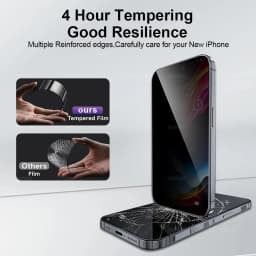 1-3Pcs Dustproof Anti Spy Privacy Tempered Glass for iPhone X XR XS 11 12 13 mini 14 15 16 Pro Max 7 8 Plus SE Screen Protector