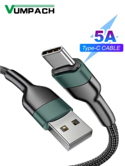 Fast usb c 5A type c cable Fast Charging Data Cord Charger usb cable c For Samsung s21 s20 A51 xiaomi mi 10 redmi note 9s 8t