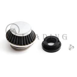 Pocket Bike Air Filter with Connector for 47cc 49cc 2stroke engine carb carburetor Mini Quad ATV Dirt Bike MiniMoto Go Kart Quad