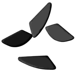1/2/5 Set 0.6mm Thickness Mouse Skate Smoothness Feet Pad Sticker Replacement Part For Glorious Model O Odin Mouse