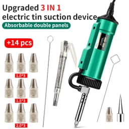 LUXIANZI 30w/40w Powerful Electric Desoldering Pump Suction Tin Vacuum Removal Tool Hand Welding Tools Solder Iron Desolder Gun