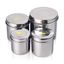 1PC Stainless Steel 8-12 CM Sterilized Jar Pot Container Bottle Tweezers Medical Dental Surgical Cosmetic Tattoo Accesory Tools