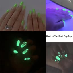 KODIES GEL NEW Top Coat Glow In The Dark 15ML UV Gel Nail Polish Luminous Topcoat No Sticky Glossy Diamond Shine Hybrid Varnish