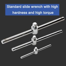 1/4 3/8 1/2 Drive Socket Wrench Extension Sliding T Bar Auto Repair Tool Sleeve Slide Bar Force Applying Rod Pipe Wrench