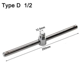 1/4 3/8 1/2 Drive Socket Wrench Extension Sliding T Bar Auto Repair Tool Sleeve Slide Bar Force Applying Rod Pipe Wrench