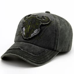 CNTANG Men Bull Head Embroidery Baseball Cap Cotton Vintage Snapback Hip Hop Caps Fashion Casual Hat For Women Summer Brand Hat