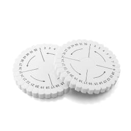 2pcs Disc/Disk Braiding Round Square Kumihimo Beading Cord Tray Plate DIY Braided Rope Handmade Craft DIY Jewelry Desgin Board