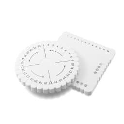 2pcs Disc/Disk Braiding Round Square Kumihimo Beading Cord Tray Plate DIY Braided Rope Handmade Craft DIY Jewelry Desgin Board