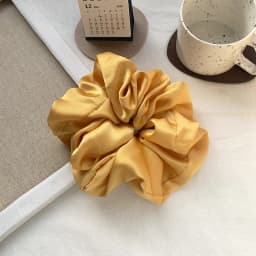 New Oversize Scrunchie Solid Color Satin Hair Accessories for Women Elastic Hair Band Ponytail Holder Ties Rope Hair Accessories