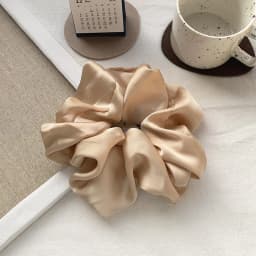 New Oversize Scrunchie Solid Color Satin Hair Accessories for Women Elastic Hair Band Ponytail Holder Ties Rope Hair Accessories