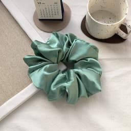 New Oversize Scrunchie Solid Color Satin Hair Accessories for Women Elastic Hair Band Ponytail Holder Ties Rope Hair Accessories