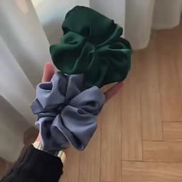 New Oversize Scrunchie Solid Color Satin Hair Accessories for Women Elastic Hair Band Ponytail Holder Ties Rope Hair Accessories