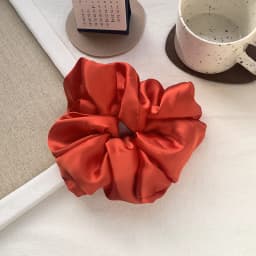 New Oversize Scrunchie Solid Color Satin Hair Accessories for Women Elastic Hair Band Ponytail Holder Ties Rope Hair Accessories