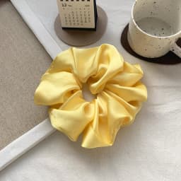 New Oversize Scrunchie Solid Color Satin Hair Accessories for Women Elastic Hair Band Ponytail Holder Ties Rope Hair Accessories