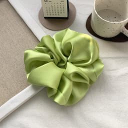 New Oversize Scrunchie Solid Color Satin Hair Accessories for Women Elastic Hair Band Ponytail Holder Ties Rope Hair Accessories