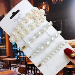 Geometric Handmade Pearls Hair Clips Pin Set For Women Fashion Flower Barrettes Headwear Girls Sweet Hairpins Hair Accessories