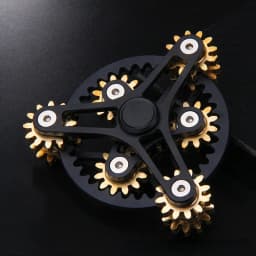 New Gear Linkage Metal Fidget Spinner Copper EDC Hand Spinner Anti Stress Finger Game Fingertip Gyro Toys for Adult Gifts